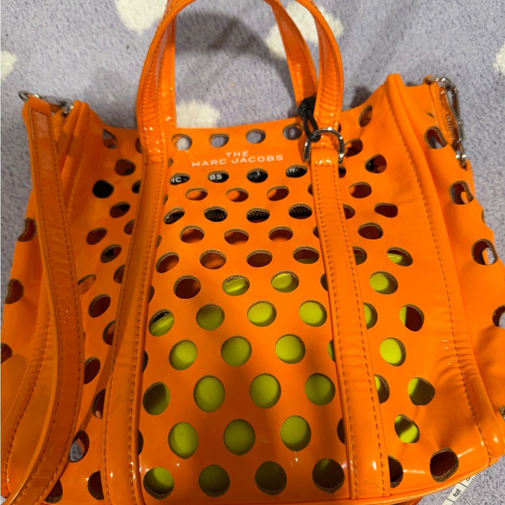 Marc By Marc Jacobs Orange Perforated Tote